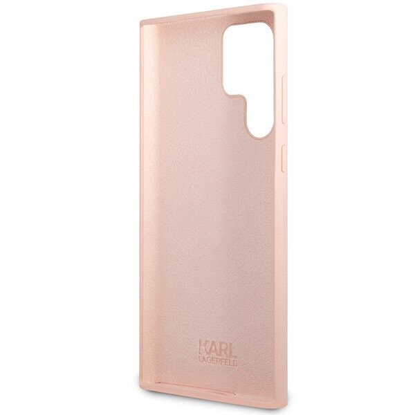 Karl Lagerfeld KLHCS23LSNCHBCP S23 Ultra S918 hardcase różowy|pink Silicone Choupette (Attēls 7)