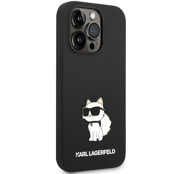 Karl Lagerfeld KLHMP14XSNCHBCK iPhone 14 Pro Max 6,7" hardcase czarny|black Silicone Choupette MagSafe (Фото 4)