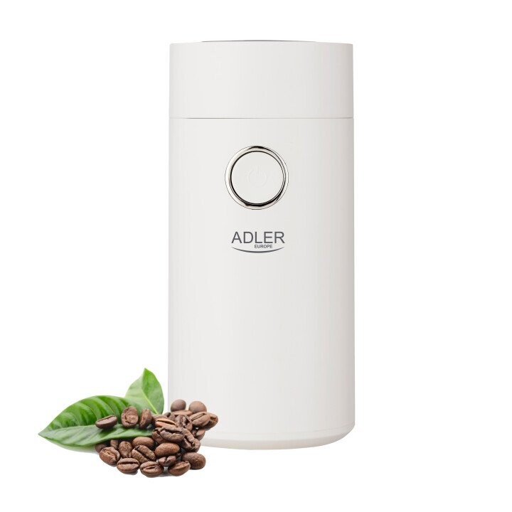 Adler Coffee Mill AD 4446ws 150 W, Coffee beans capacity 75 g, White (Attēls 8)