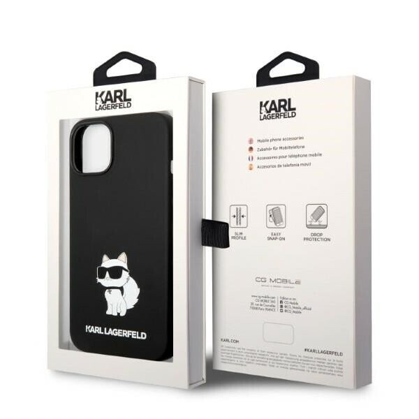 Karl Lagerfeld KLHMP14MSNCHBCK iPhone 14 Plus 6,7" hardcase czarny|black Silicone Choupette MagSafe (Attēls 8)