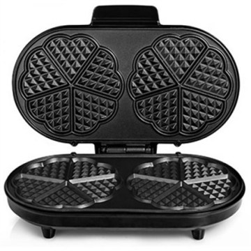Waffle maker Tristar WF-2120 Black/Stainless steel, 1200 W, Heart shape, Number of waffles 10 (Attēls 5)