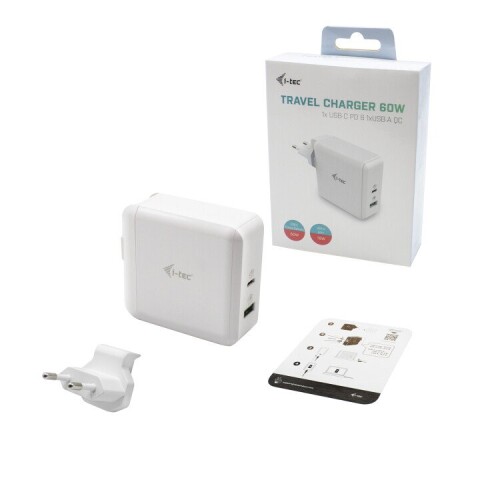 i-tec USB-C Travel Charger 60W + USB-A Port 18W (Фото 4)