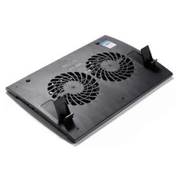 deepcool Laptop cooler Wind Pal FS , slim, portabel , highe performance, two 140mm fans, 2 xUSB Hub, up tp 17"   382x262x46mm mm (Фото 2)