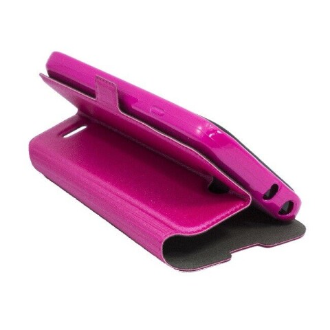 Telone Супер тонкий Чехол-книжка со стендом LG K520D Stylus 2 Розовый (Фото 4)