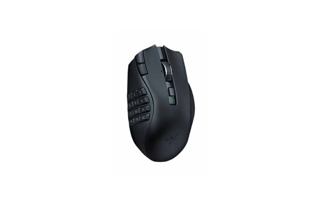 Razer Naga V2 HyperSpeed Gaming Mouse, 2.4GHz, Bluetooth, 	Wireless, Black (Attēls 1)
