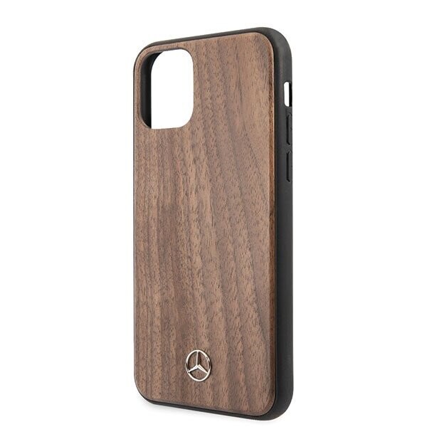 Mercedes MEHCN65VWOLB iPhone 11 Pro Max hard case brązowy|brown Wood Line Walnut (Attēls 3)