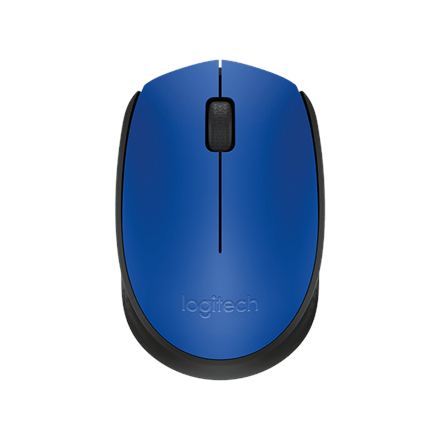 Logitech M171 Black, Blue, Yes, Wireless Mouse, (Фото 1)