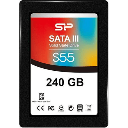 Silicon Power Slim S55 240 GB, SSD interface SATA, Write speed 450 MB/s, Read speed 550 MB/s (Фото 4)