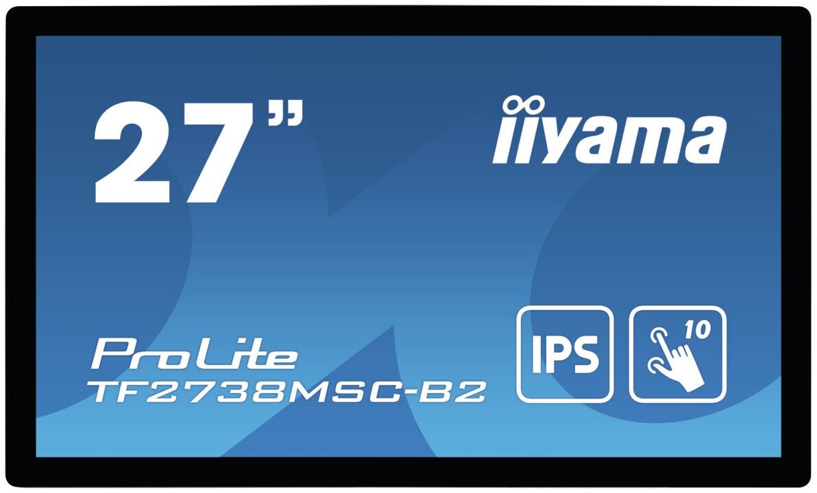 iiyama ProLite TF2738MSC-B2 touch screen monitor 68.6 cm (27") 1920 x 1080 pixels Multi-touch Multi-user Black (Фото 1)