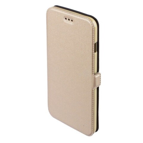 Telone Super plāns sāniski atverams maciņš ar stendu Huawei Ascend Y635 Zeltains (Attēls 4)