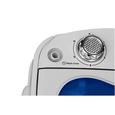 Adler Washing machine AD 8051 Top loading, Washing capacity 3 kg, Unspecified RPM, Unspecified, Depth 37 cm, Width 38 cm, White/Blue, (Attēls 5)
