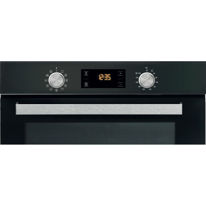 Hotpoint Oven FA5 841 JH BL HA 71 L, Electric, Hydrolytic, Knobs and electronic, Height 59.5 cm, Width 59.5 cm, Black (Attēls 2)