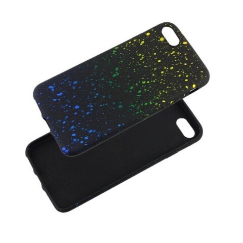 TakeMe Cosmic TPU matēts mīksts azmugures maks priekš Apple iPhone Xs Max Dzeltens/Zils (Attēls 3)