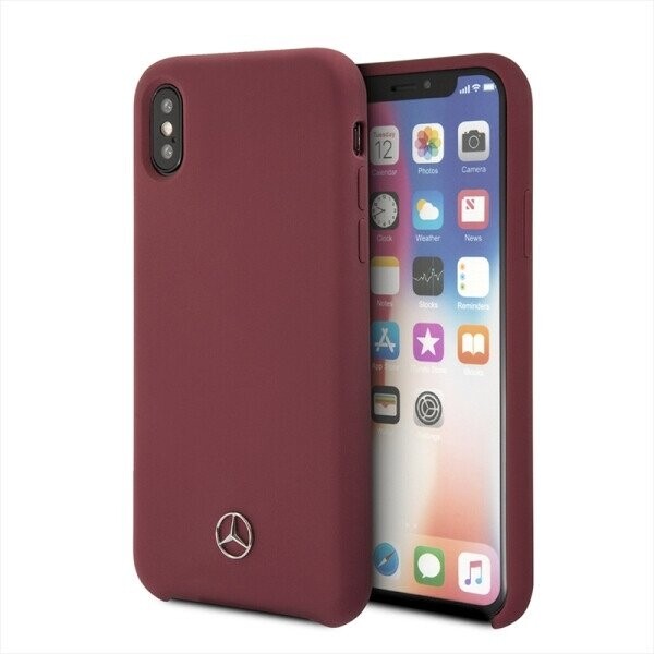 Mercedes MEHCPXSILRE iPhone X| Xs hard case czerwony|red (Attēls 1)