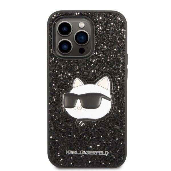 Karl Lagerfeld KLHCP14XG2CPK iPhone 14 Pro Max 6,7" czarny|black hardcase Glitter Choupette Patch (Фото 3)