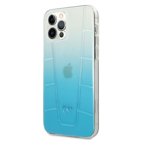 Mercedes MEHCP12MCLGBL iPhone 12|12 Pro 6,1" niebieski|blue hardcase Transparent Line (Attēls 2)
