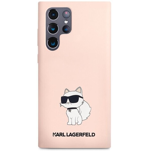 Karl Lagerfeld KLHCS23LSNCHBCP S23 Ultra S918 hardcase różowy|pink Silicone Choupette (Attēls 3)