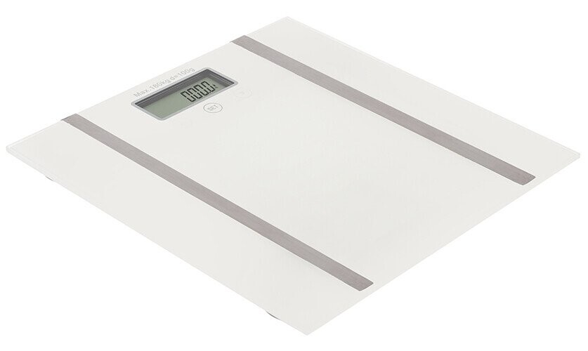 Adler Bathroom scale with analyzer AD 8154 Maximum weight (capacity) 180 kg, Accuracy 100 g, Body Mass Index (BMI) measuring, White (Фото 1)