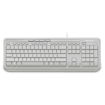 Microsoft ANB-00032 Wired Keyboard 600 Standard, Wired, Keyboard layout EN, 2 m, White, English, 595 g (Фото 5)