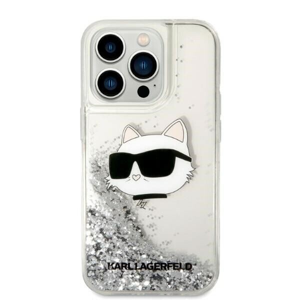 Karl Lagerfeld KLHCP14XLNCHCS iPhone 14 Pro Max 6,7" srebrny|silver hardcase Glitter Choupette Head (Фото 3)