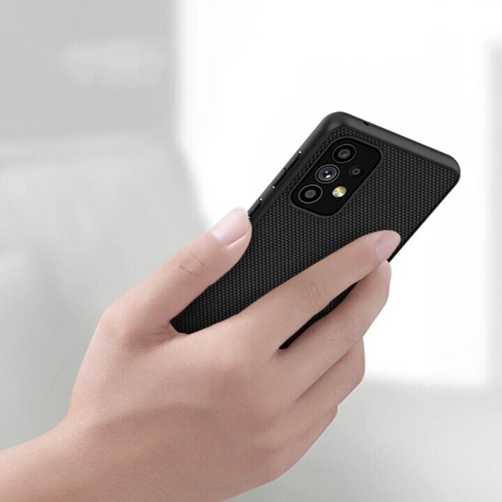 Nillkin Textured Case durable reinforced case with gel frame and nylon back for Samsung Galaxy A73 black (Attēls 17)