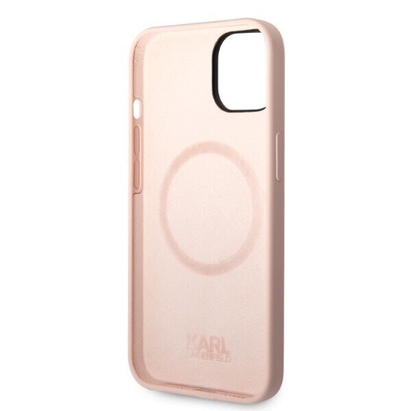 Karl Lagerfeld KLHMP14MSNIKBCP iPhone 14 Plus 6,7" hardcase różowy|pink Silicone Ikonik Magsafe (Attēls 7)
