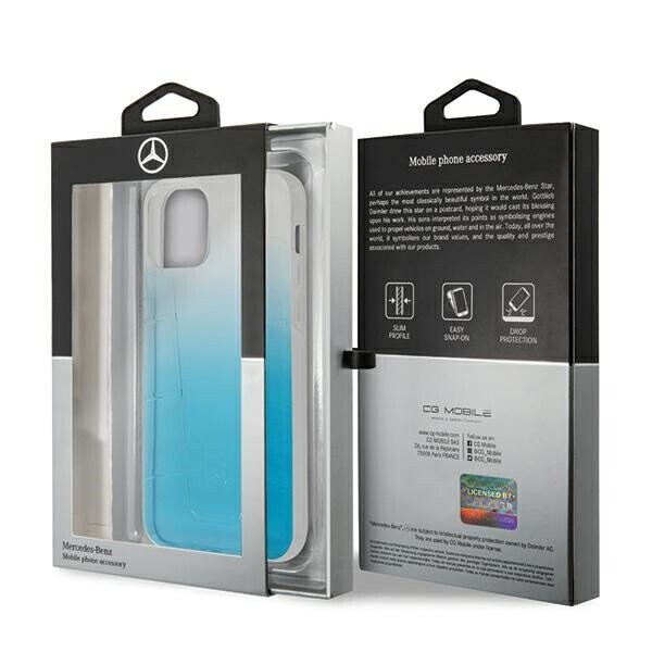Mercedes MEHCP12LCLGBL iPhone 12 Pro Max 6,7" niebieski|blue hardcase Transparent Line (Фото 8)