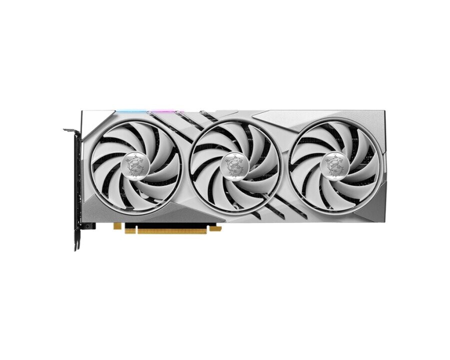 MSI GeForce RTX 4070 GAMING X SLIM WHITE 12G MSI (Attēls 1)