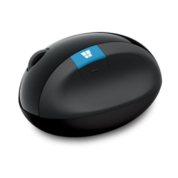 Microsoft L6V-00005 Sculpt Ergonomic Mouse, USB, Wireless, Black, Yes (Attēls 2)