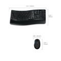 Microsoft L3V-00021 Sculpt Comfort Desktop Standard, Wireless, Keyboard layout EN, Black, Mouse included, Numeric keypad (Фото 4)