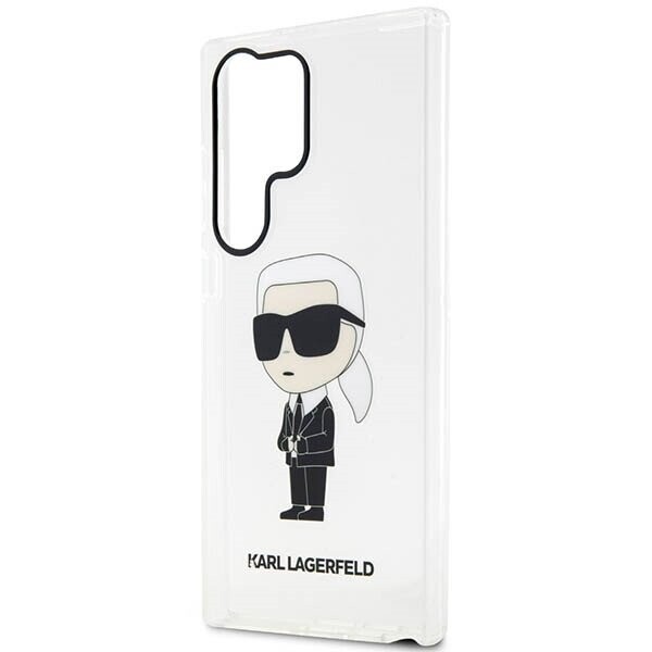 Karl Lagerfeld KLHCS23LHNIKTCT S23 Ultra S918 transparent hardcase Ikonik Karl Lagerfeld (Attēls 6)