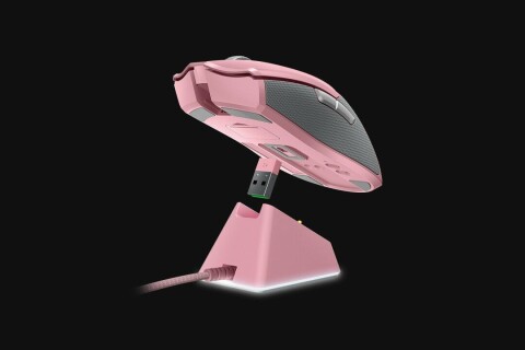 Razer Viper Ultimate Gaming Mouse with Charging Dock, RGB LED light, Optical, 	Wireless, Pink, USB Wireless dongle (Attēls 2)