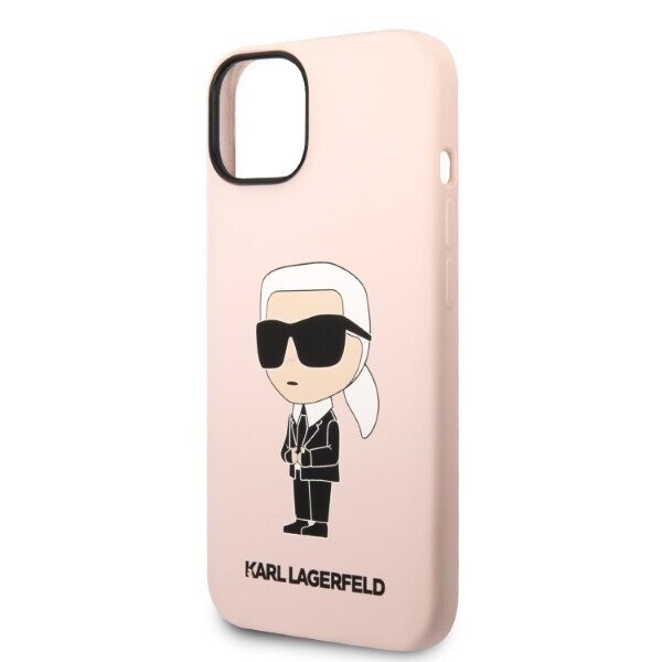 Karl Lagerfeld KLHMP14SSNIKBCP iPhone 14 6,1" hardcase różowy|pink Silicone Ikonik Magsafe (Attēls 6)