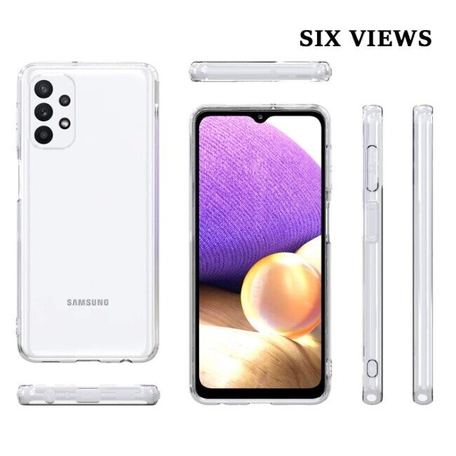 TakeMe Ultra Slim 0.5mm Back Case Samsung Galaxy A32 (A326) 5G супер тонкий чехол Прозрачный (Фото 3)