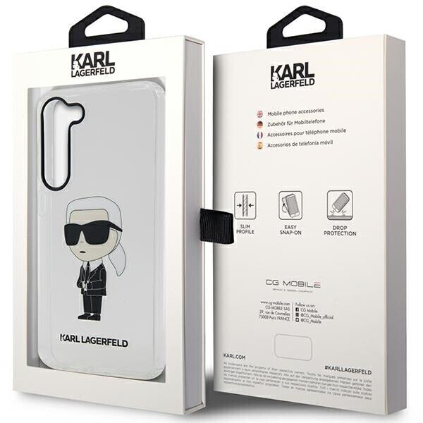 Karl Lagerfeld KLHCS23MHNIKTCT S23+ S916 transparent hardcase Ikonik Karl Lagerfeld (Фото 8)