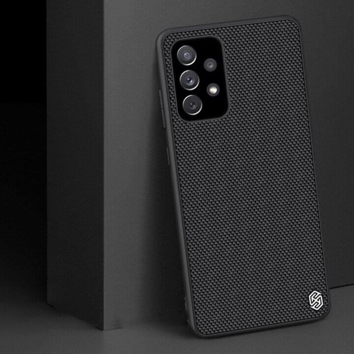 Nillkin Textured Case rugged cover with gel frame and nylon on the back Samsung Galaxy A72 4G black (Attēls 7)