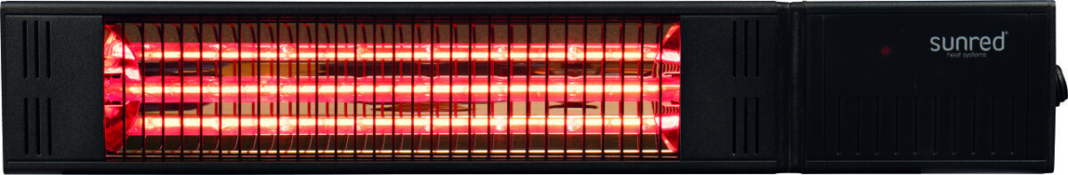 SUNRED Heater RDS-15W-B, Fortuna Wall  Infrared, 1500 W, Black (Attēls 1)