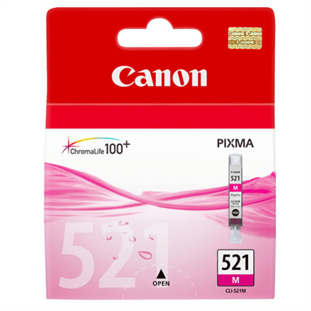 Canon CLI-521M Ink Cartridge, Magenta (Attēls 3)
