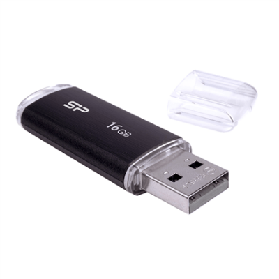 Silicon Power Ultima U02 16 GB, USB 2.0, Black (Attēls 1)