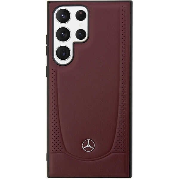 Mercedes MEHCS23LARMRE S23 Ultra S918 czerwony|red hardcase Leather Urban Bengale (Attēls 3)