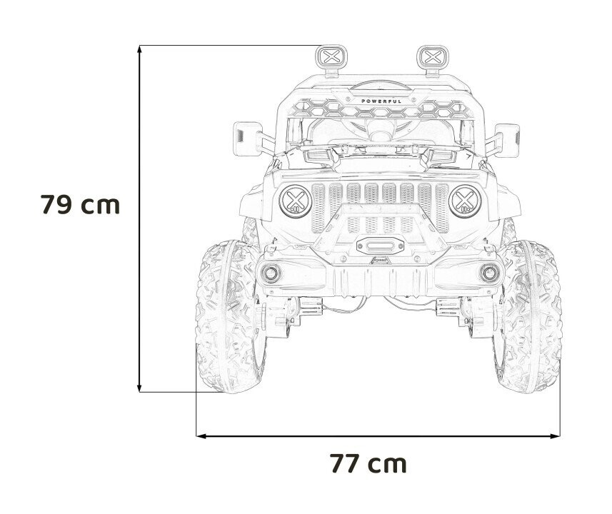 OFF ROAD Ātruma transportlīdzeklis Rozā krāsā (Attēls 3)