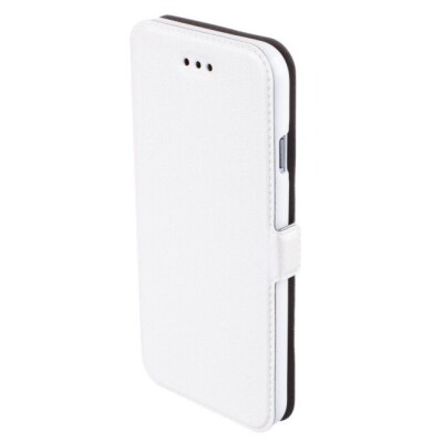 Telone Супер тонкий Чехол-книжка со стендом Samsung G900 Galaxy S5 Белый (Фото 3)