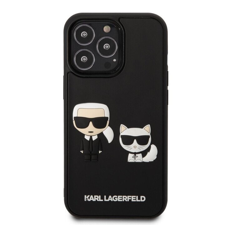 Karl Lagerfeld and Choupette 3D Case for iPhone 13 Pro Black (Фото 1)