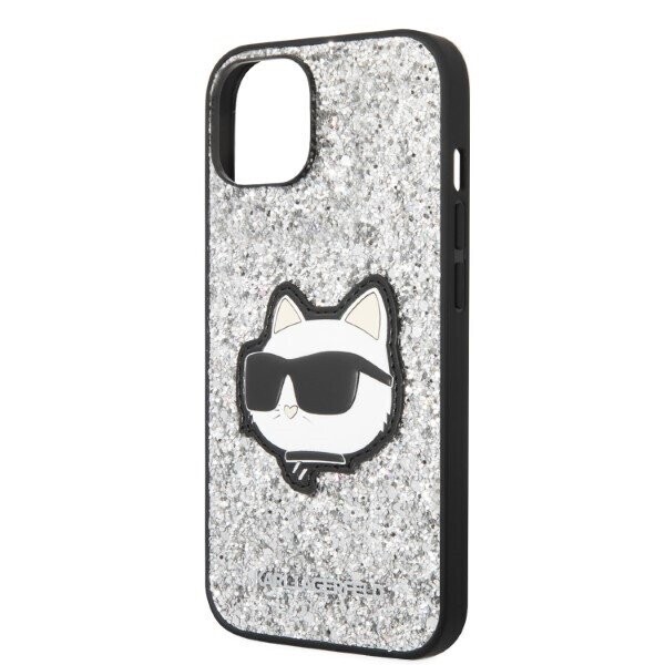 Karl Lagerfeld KLHCP14SG2CPS iPhone 14 6,1" srebrny|silver hardcase Glitter Choupette Patch (Фото 6)