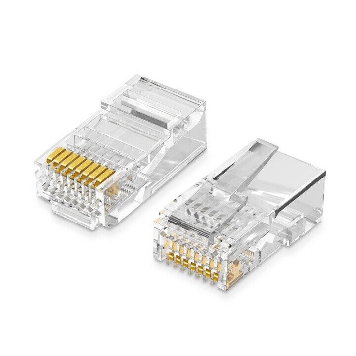 UGREEN Ethernet, RJ45 Plug, 8P/8C, Cat.5/5e, UTP (50pcs.) (Attēls 1)