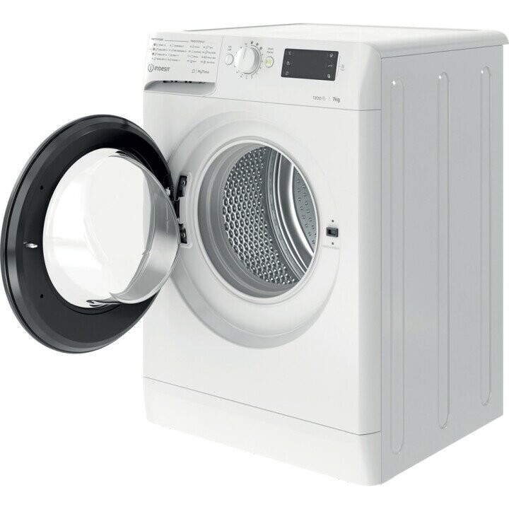INDESIT Washing machine MTWE 71252 WK EE A +++, Front loading, Washing capacity 7 kg, 1200 RPM, Depth 54 cm, Width 59.5 cm, Display, Big Digit, White (Attēls 2)