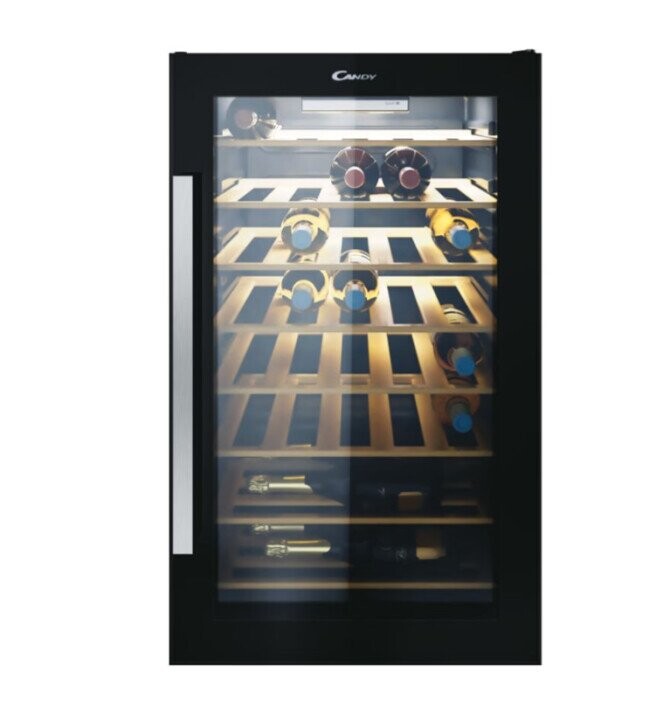 Candy | Wine Cooler | CWC 154 EEL/NF | Energy efficiency class G | Free standing | Bottles capacity 41 | Black (Фото 1)