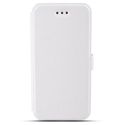 Telone Супер тонкий Чехол-книжка со стендом Samsung G900 Galaxy S5 Белый (Фото 2)