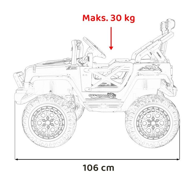 OFF ROAD Ātruma transportlīdzeklis Rozā krāsā (Attēls 2)