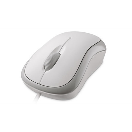 Microsoft 4YH-00008 Basic Optical Mouse for Business 1.83 m, White, USB (Фото 1)